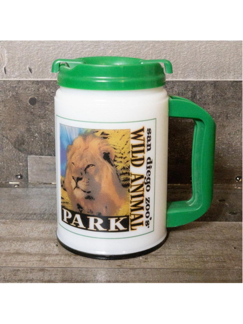 SAN DIEGO ZOO WILD ANIMAL PARK LIGHT UP CUP W/ LID WORKS VINTAGE RETRO MUG - Picture 4 of 9